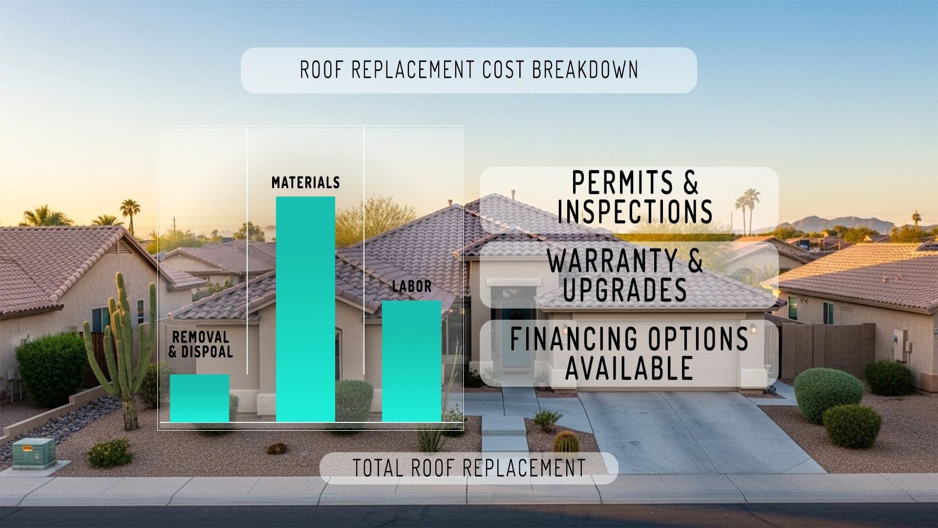 Roof replacement cost breakdown Arizona