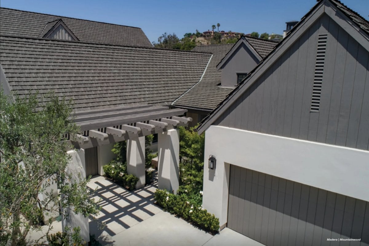 Slate alternative tile roof in Tucson