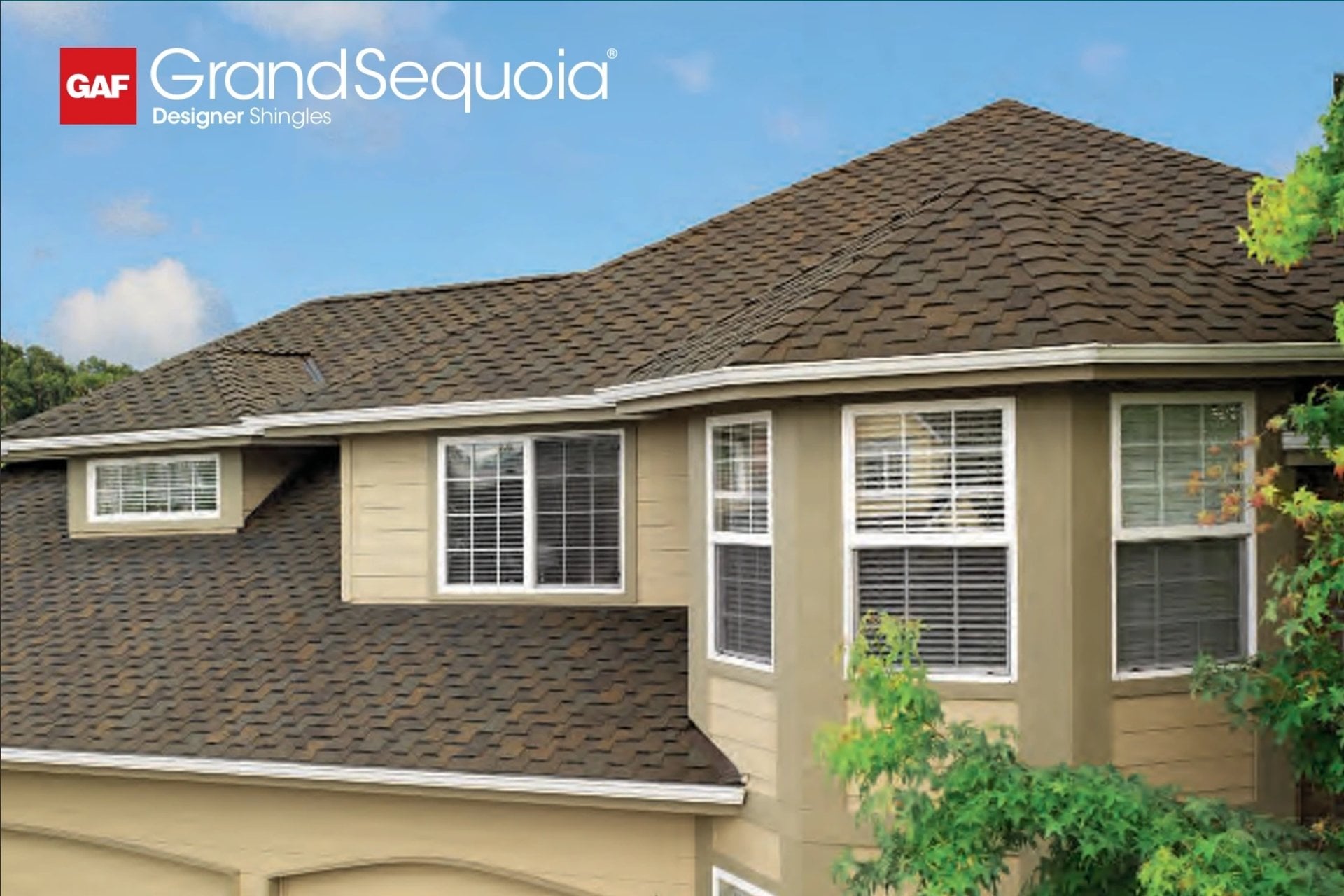 Grand Sequoia designer shingles installation showcasing artisan wood-shake appearance